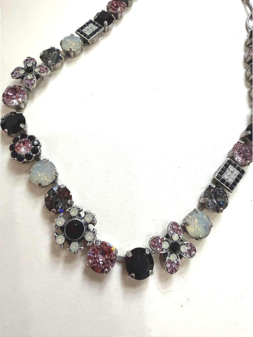 Mariana Vintage Style Multi-Color Rhinestone Necklace Crystal